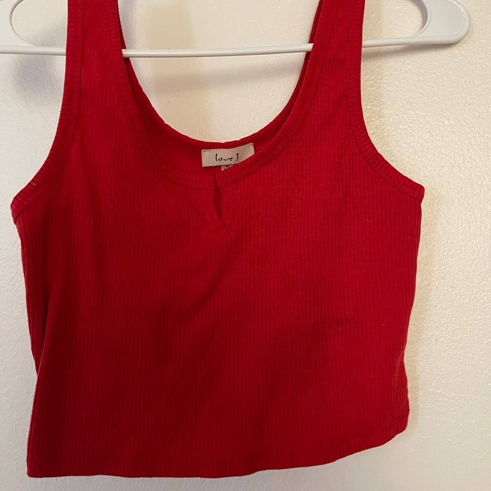 Red Crop-top Tank Sz Medium